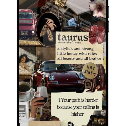 Taurus Zodiac iPhone 7 Plus Glass Case
