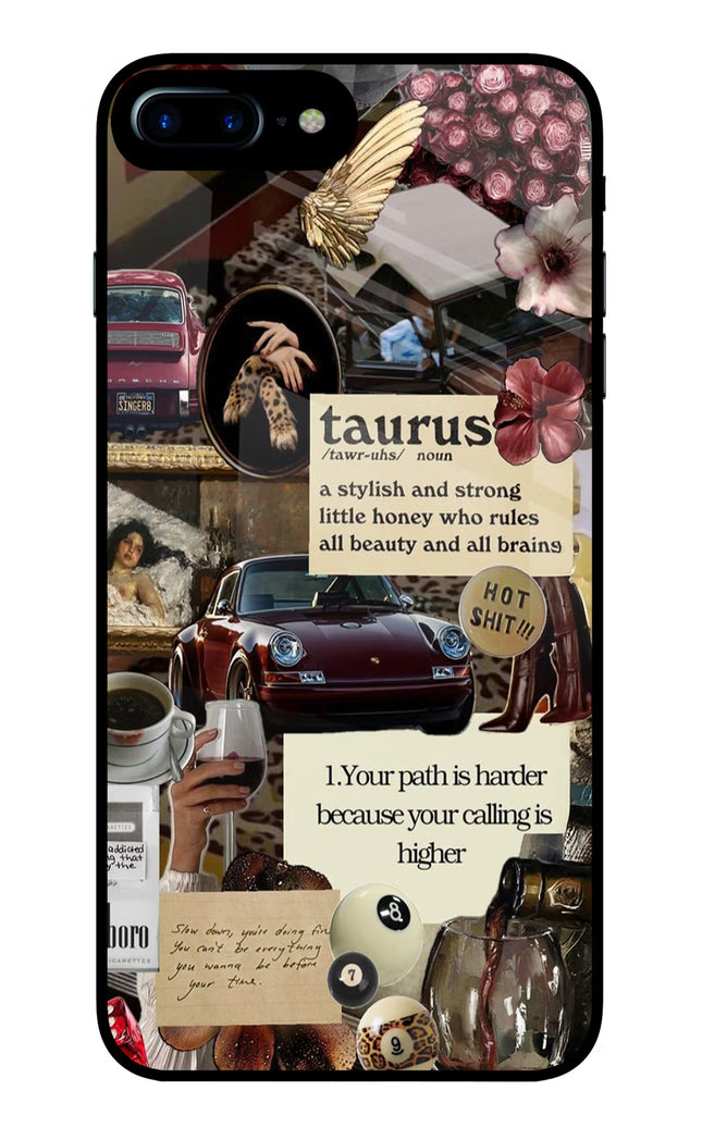 Taurus Zodiac iPhone 7 Plus Glass Case