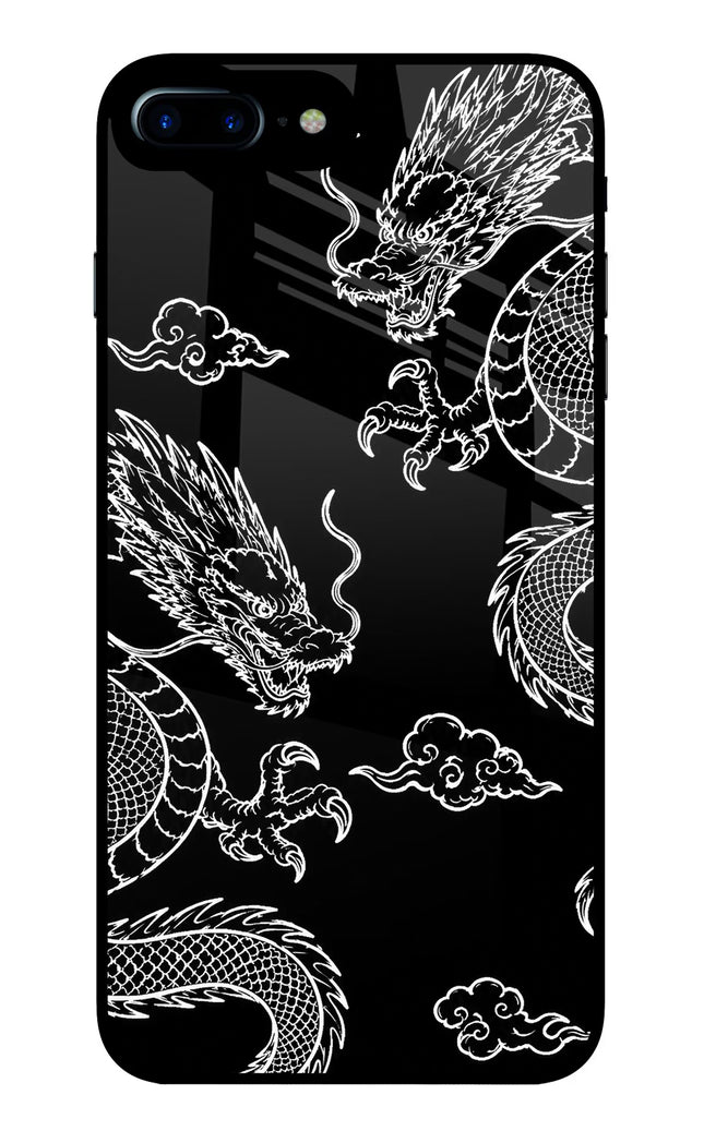 Twin Dragons iPhone 7 Plus Glass Case