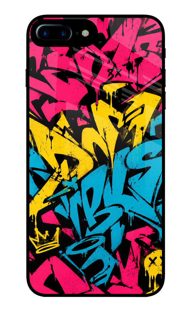 Graffiti Vibe iPhone 7 Plus Glass Case