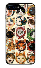 Cool Cat iPhone 7 Plus Glass Case