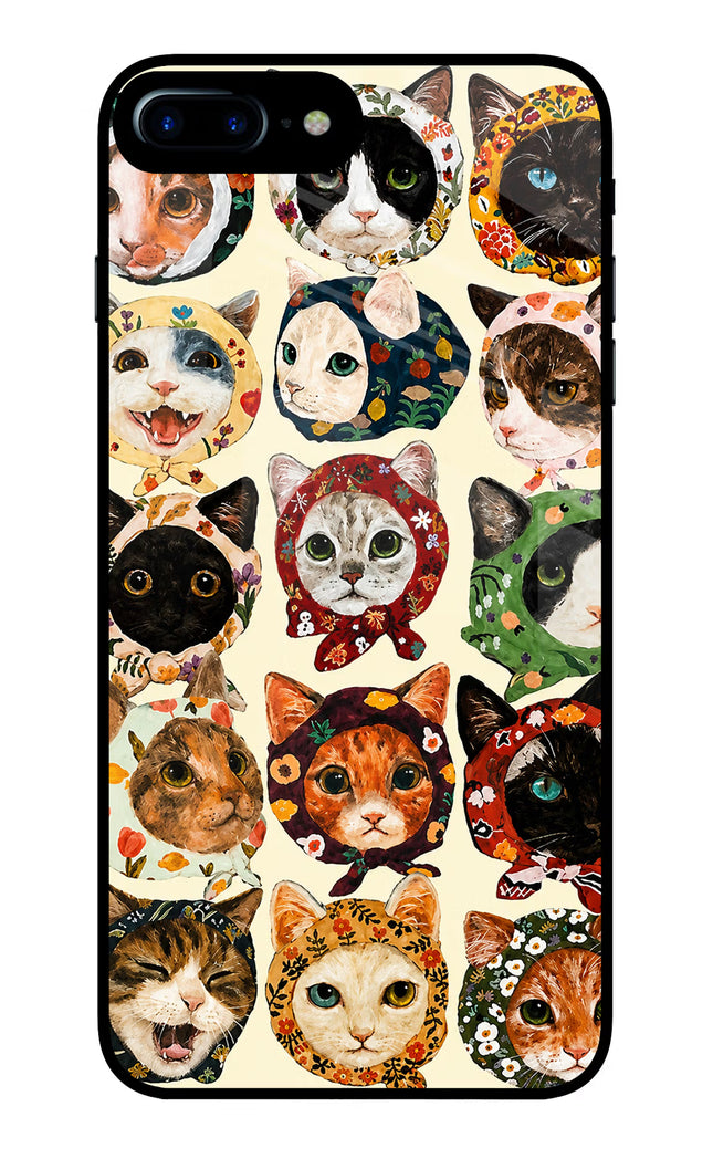 Cool Cat iPhone 7 Plus Glass Case