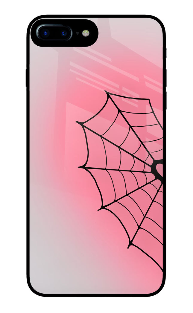 Pink Web iPhone 7 Plus Glass Case