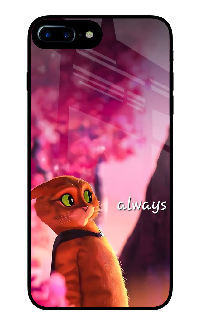 Always Cat iPhone 7 Plus Glass Case