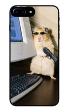 Hacker Hamster iPhone 7 Plus Glass Case