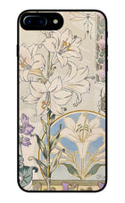 White Lily iPhone 7 Plus Glass Case