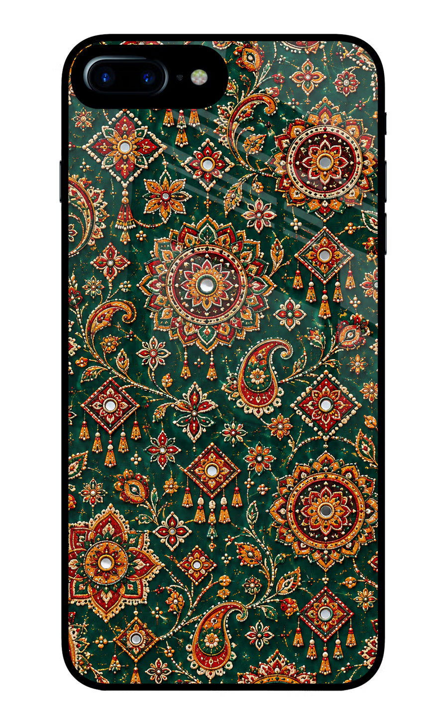 Green Pataka iPhone 7 Plus Back Cover, Glass case