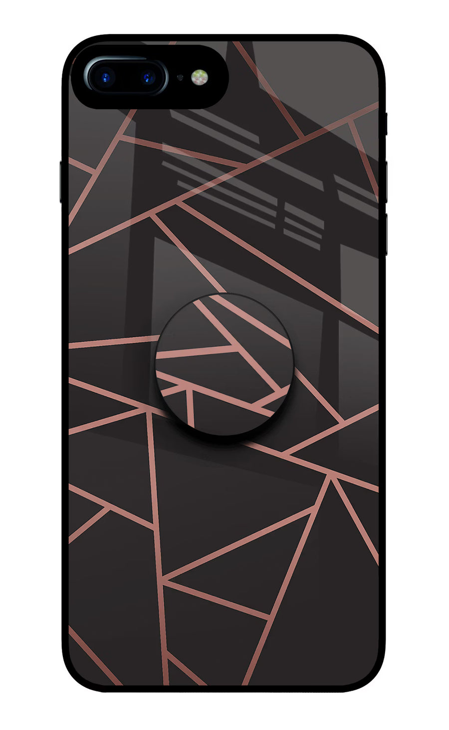 Geometric Pattern iPhone 7 Plus Pop Case, Glass case