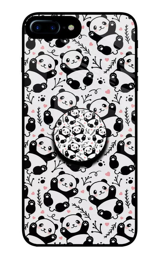 Cute Panda iPhone 7 Plus Glass Case