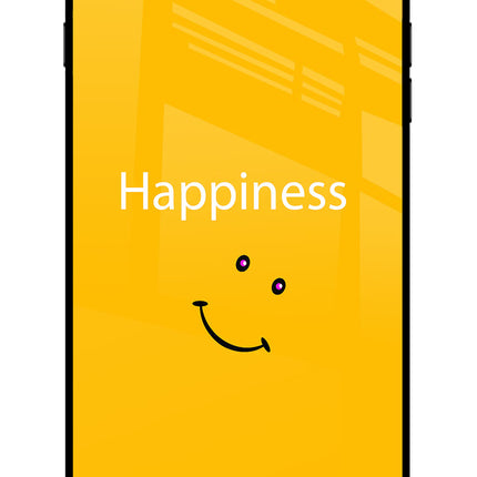 Happiness With Smiley iPhone 8 Plus Glass Case