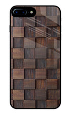 Wooden Cube Design iPhone 8 Plus Glass Case