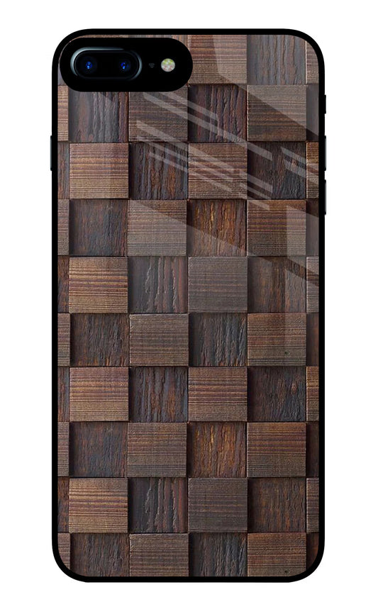 Wooden Cube Design iPhone 8 Plus Glass Case