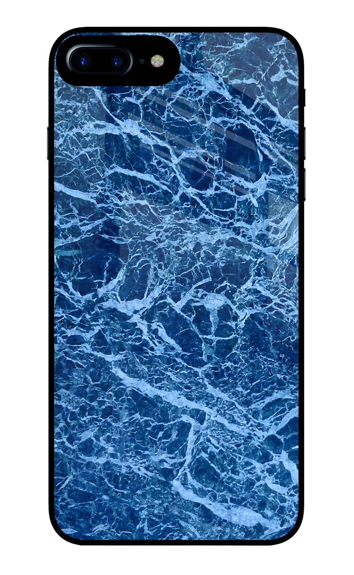 Blue Marble iPhone 8 Plus Glass Case Back Cover by Casekaro