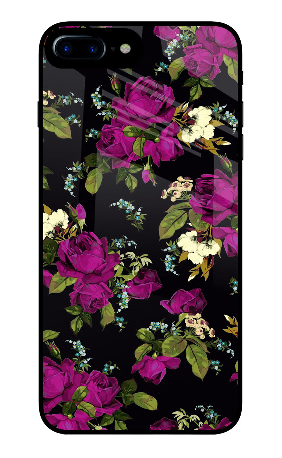 Flowers iPhone 8 Plus Back Cover, Glass case