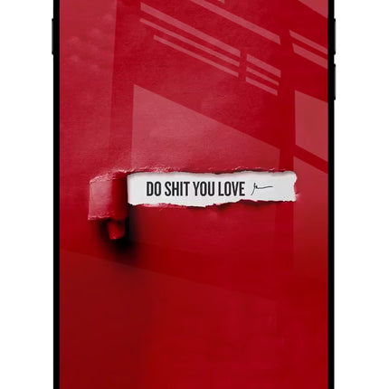 Do Shit You Love iPhone 8 Plus Glass Case Back Cover by Casekaro