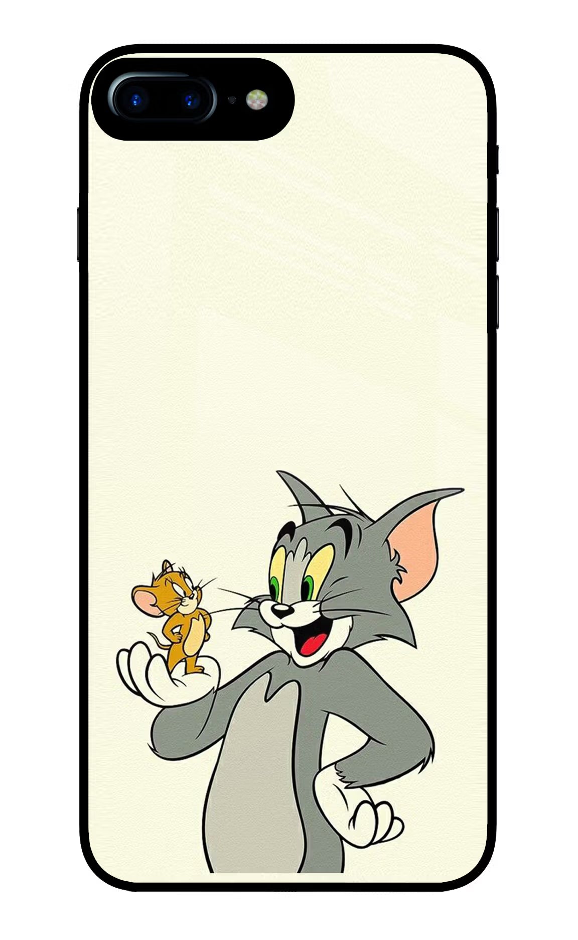 Tom & Jerry iPhone 8 Plus Glass Case Back Cover by Casekaro