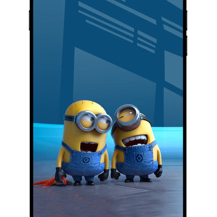 Minion Laughing iPhone 8 Plus Glass Case Back Cover by Casekaro