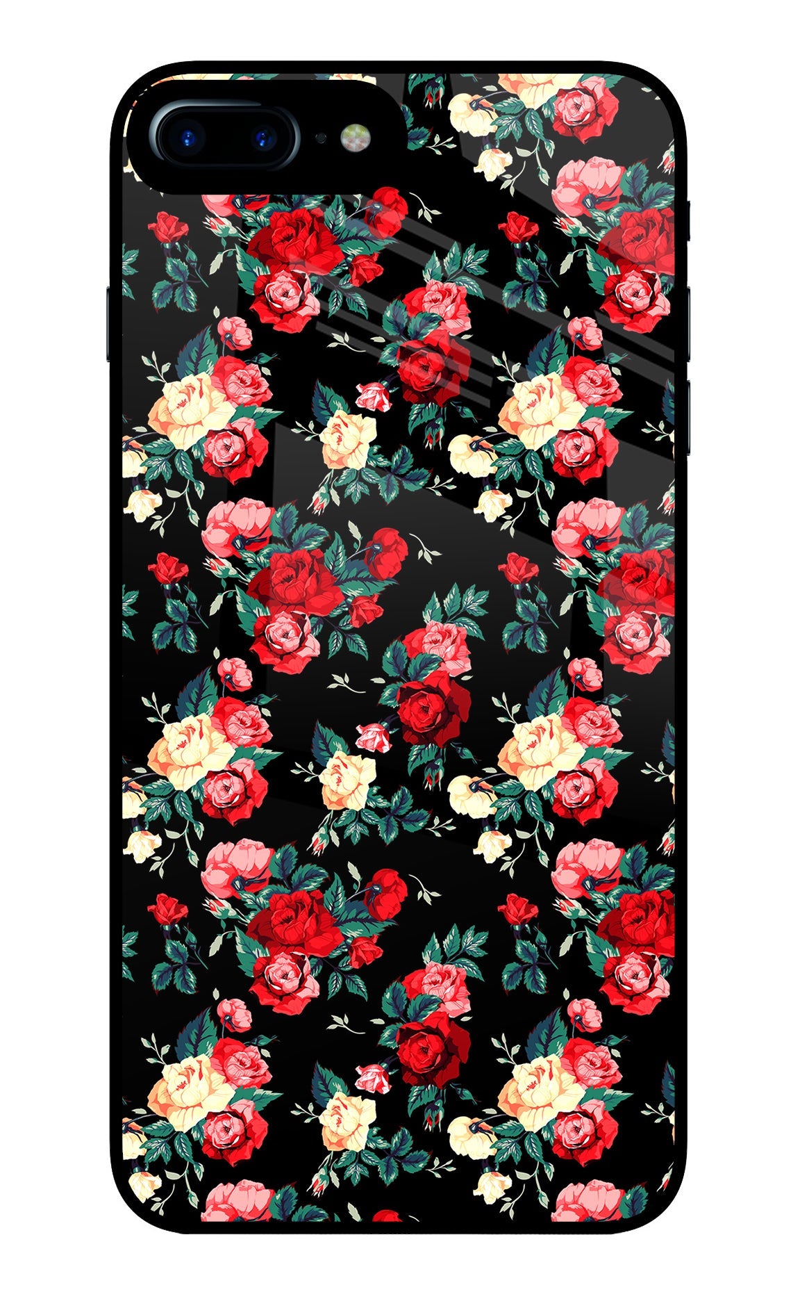 Rose Pattern iPhone 8 Plus Back Cover