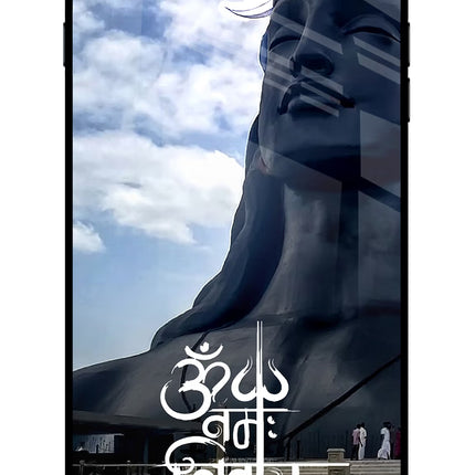 Om Namah Shivay iPhone 8 Plus Glass Case Back Cover by Casekaro