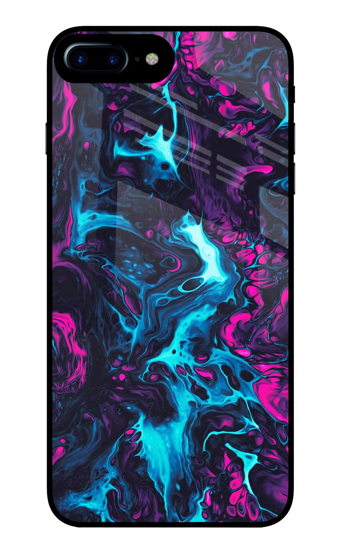 Abstract iPhone 8 Plus Glass Case Back Cover by Casekaro