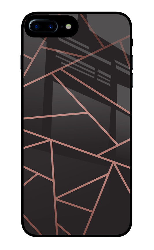 Geometric Pattern iPhone 8 Plus Glass Case