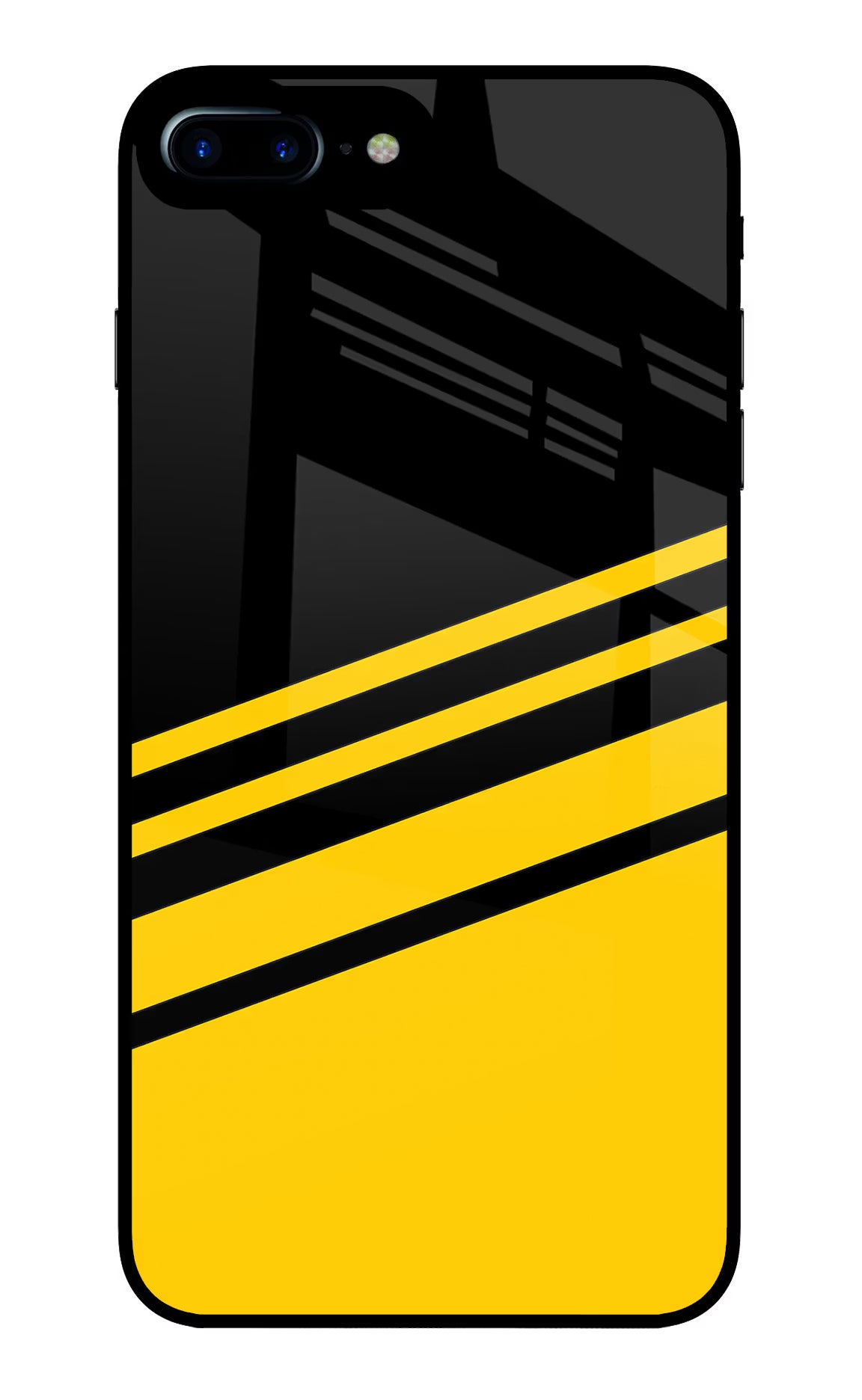 Yellow Shades iPhone 8 Plus Glass Case Back Cover by Casekaro