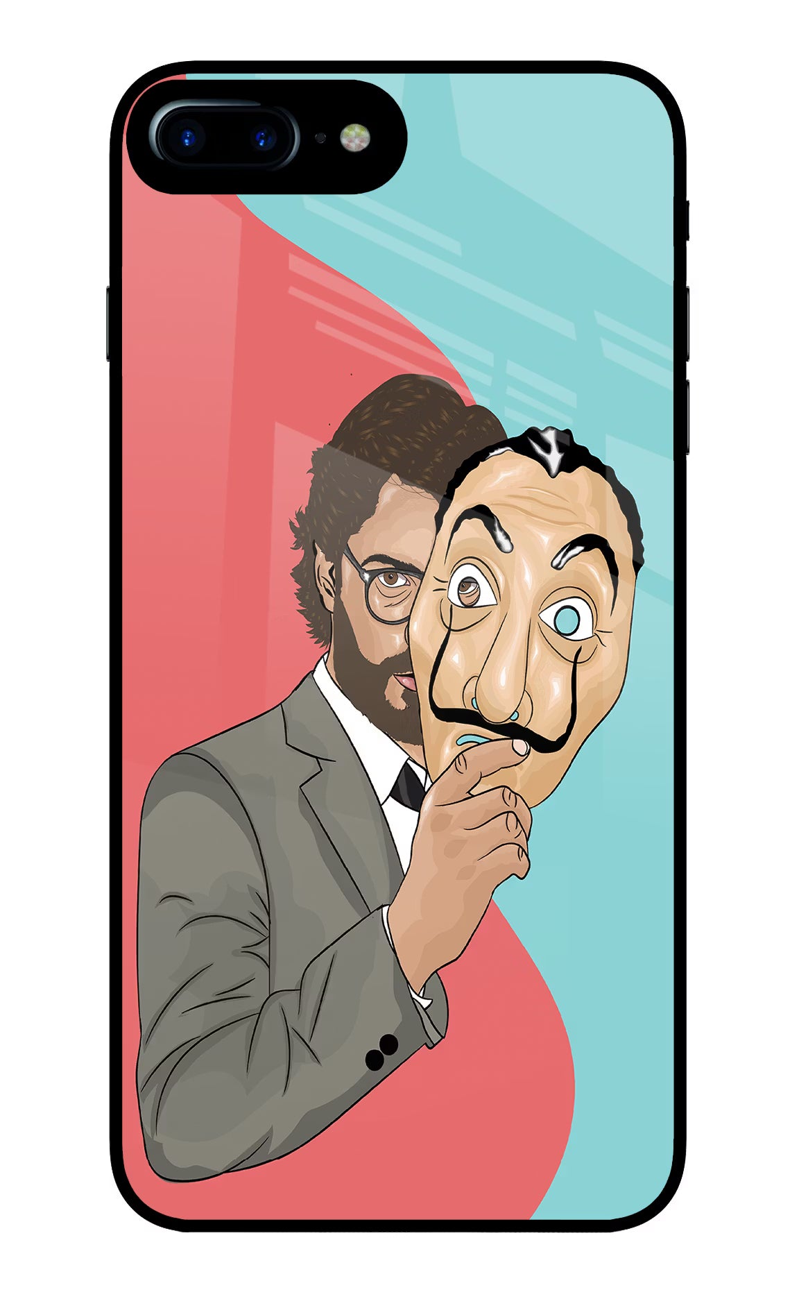 Professor iPhone 8 Plus Glass Case Back Cover by Casekaro
