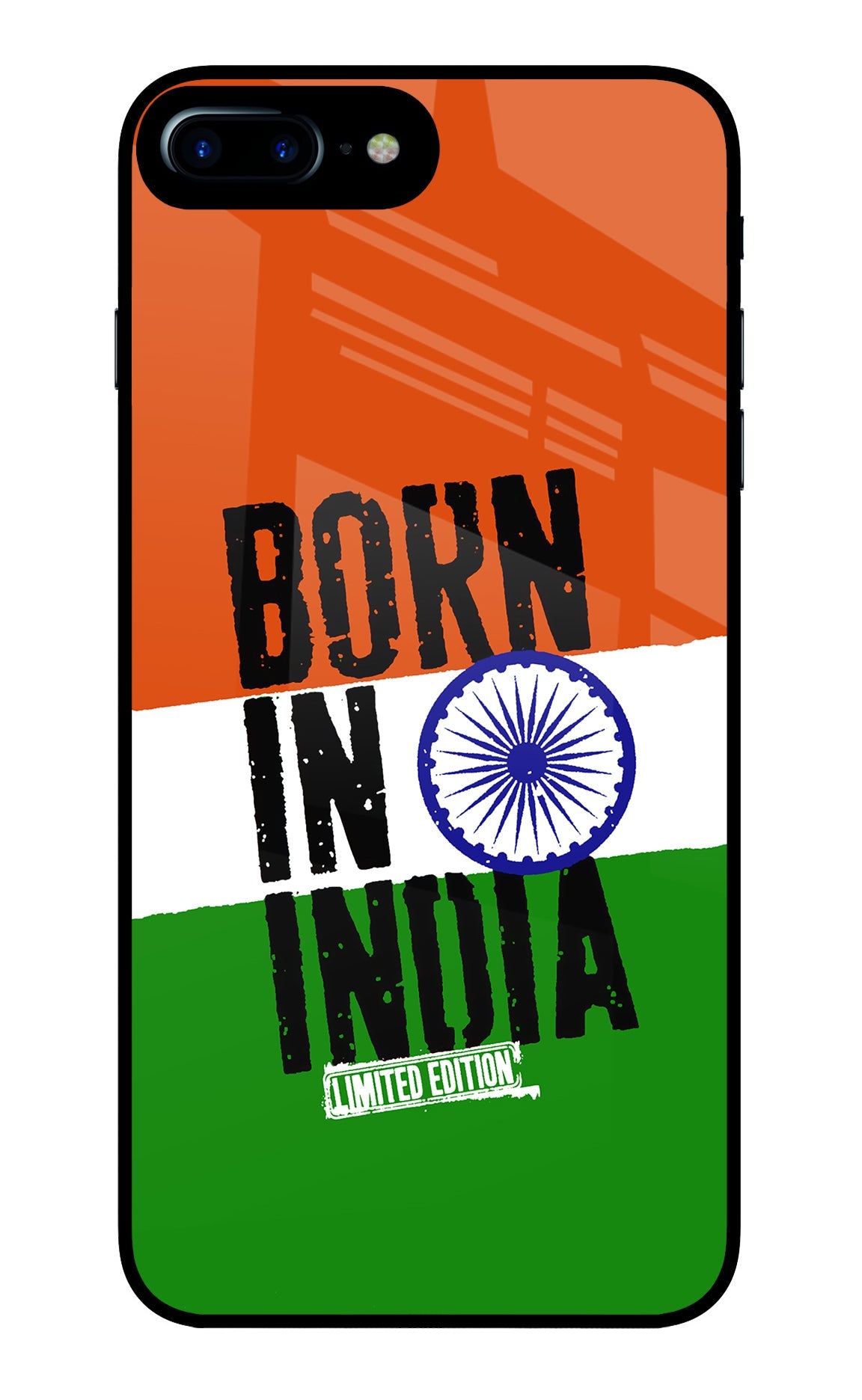 Born in India iPhone 8 Plus Glass Case