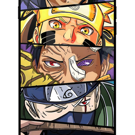 Naruto Character iPhone 8 Plus Glass Case Back Cover by Casekaro