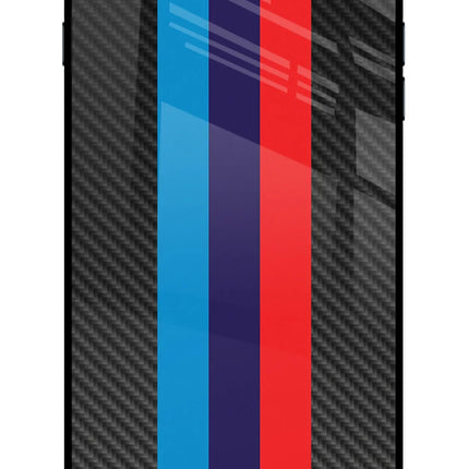 BMW Stripes Pattern iPhone 8 Plus Glass Case