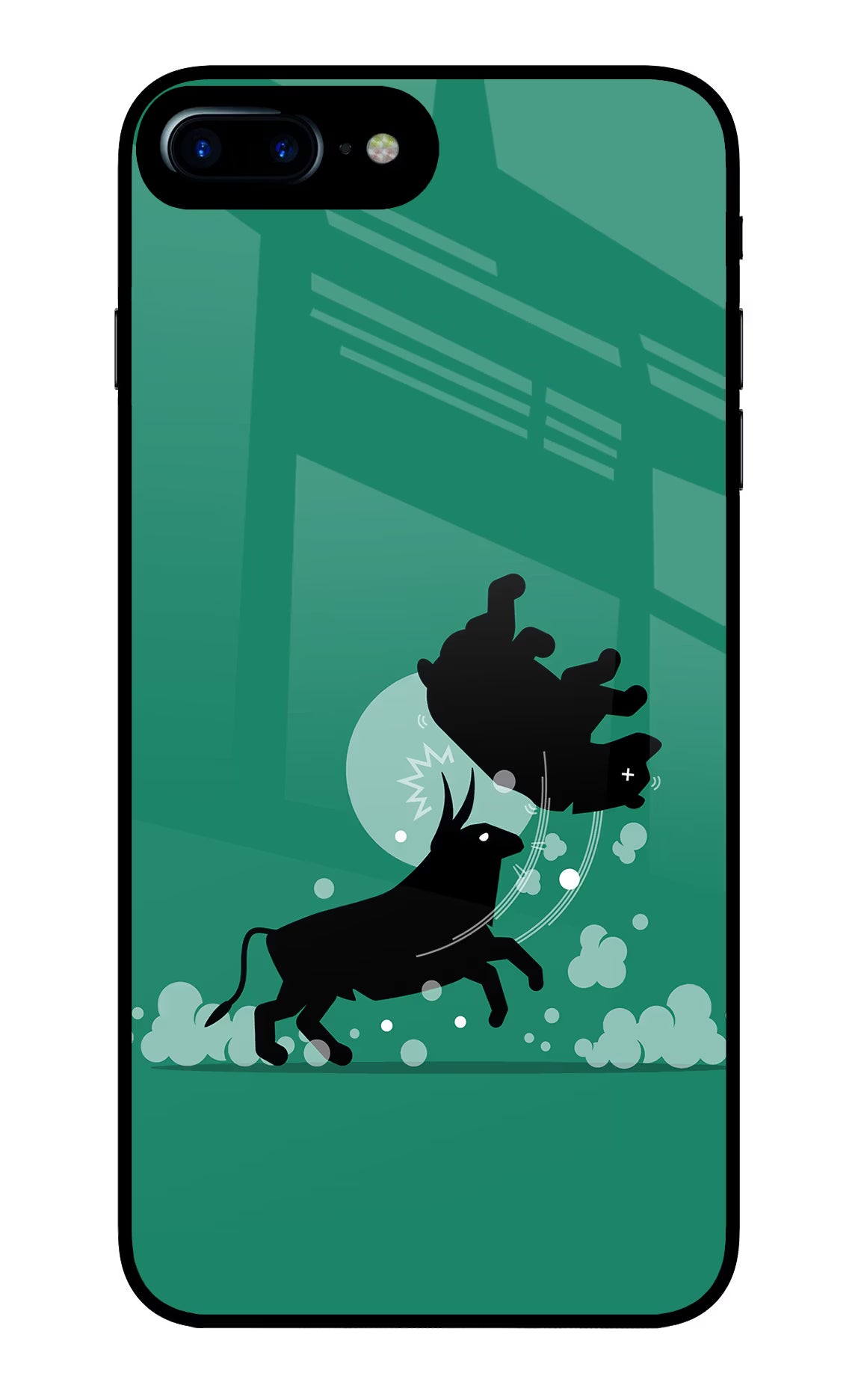 Bull Conqueror iPhone 8 Plus Glass Case