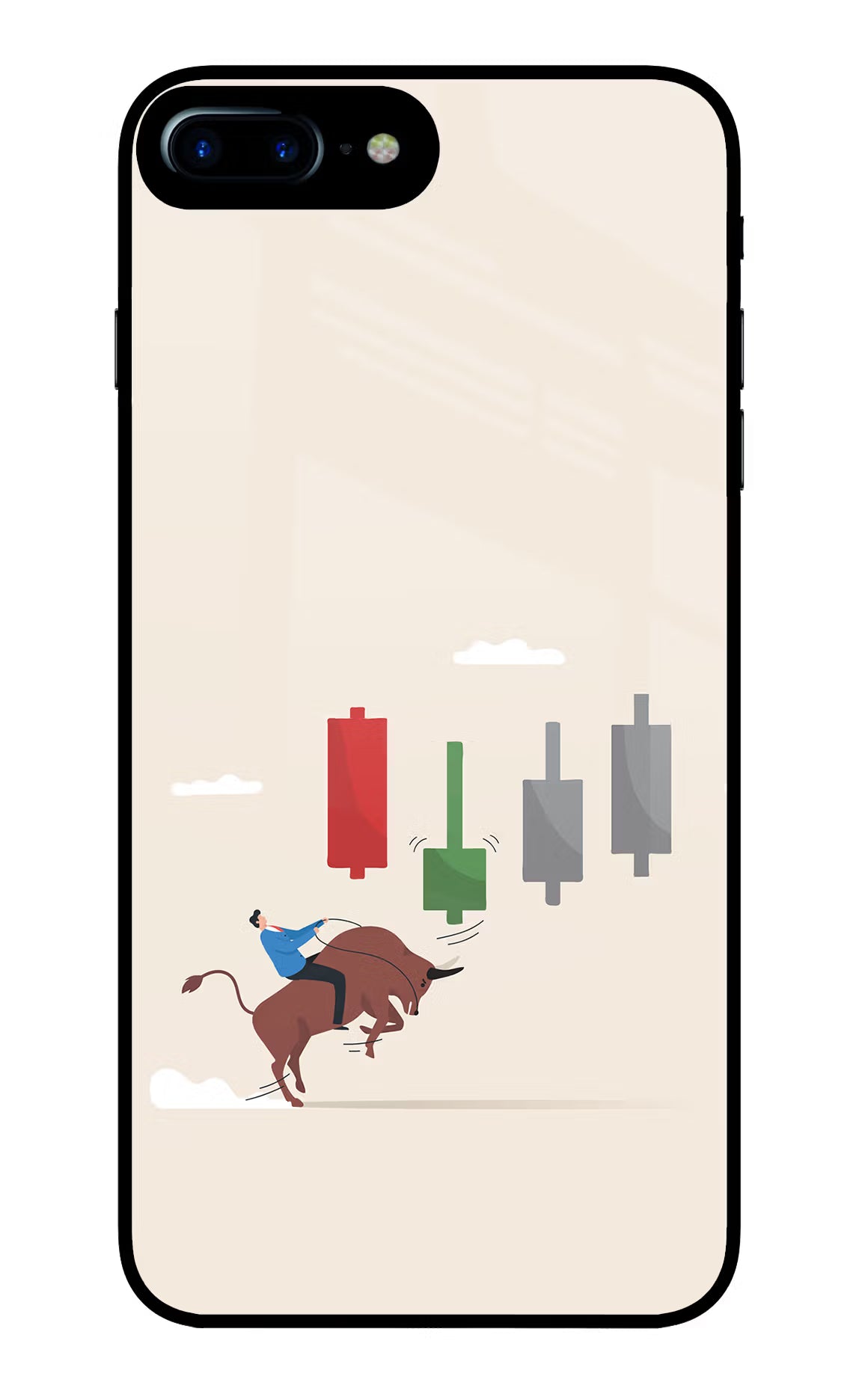 Bull Trading Momentum iPhone 8 Plus Glass Case
