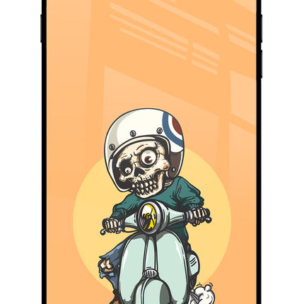 Undead Biker iPhone 8 Plus Glass Case