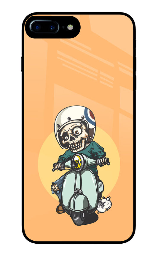 Undead Biker iPhone 8 Plus Glass Case