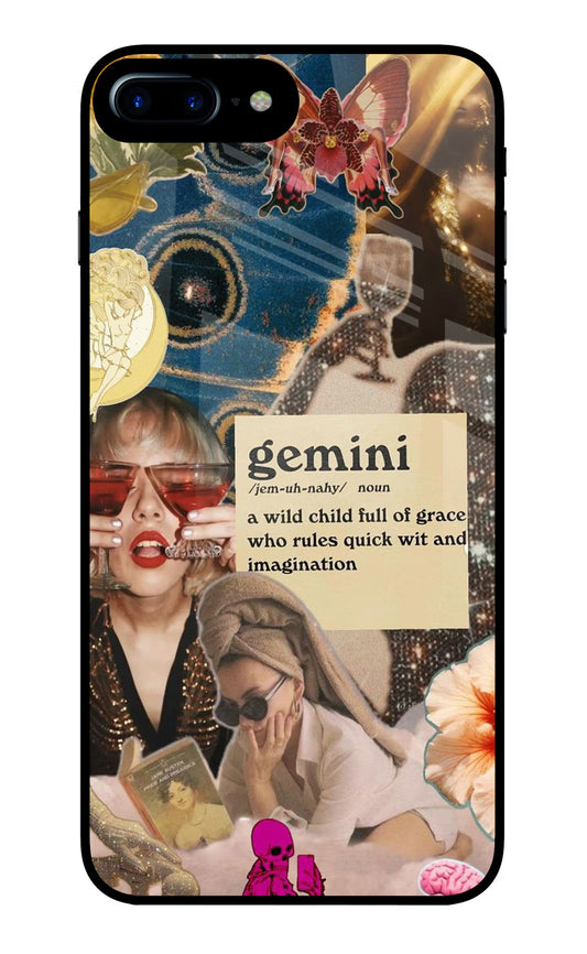 Gemini Zodiac iPhone 8 Plus Glass Case