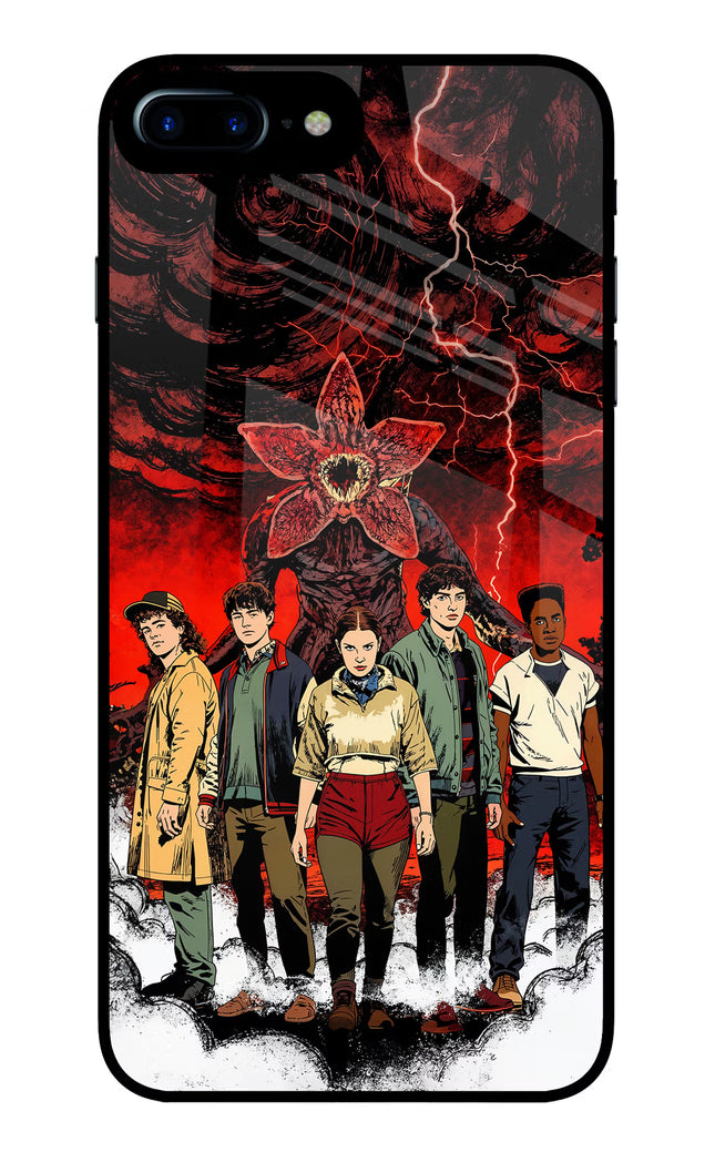 Ordinary Things Characters iPhone 8 Plus Glass Case