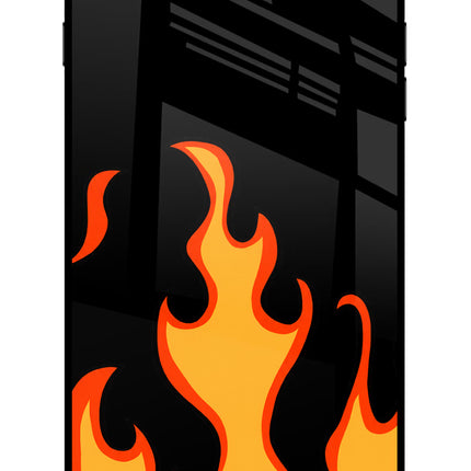 Fired Up – Black iPhone 8 Plus Glass Case