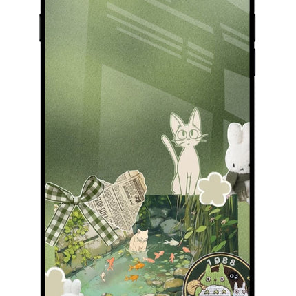 Aesthetic anime iPhone 8 Plus Glass Case