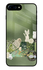Aesthetic anime iPhone 8 Plus Glass Case