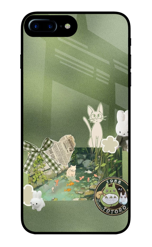 Aesthetic anime iPhone 8 Plus Glass Case