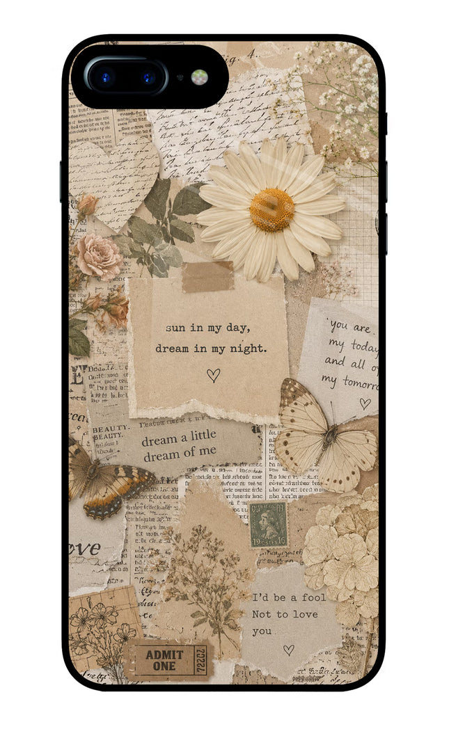 Vintage case iPhone 8 Plus Glass Case