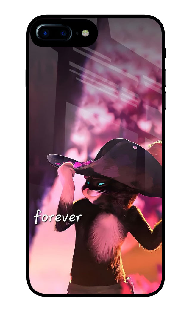 Forever Cat iPhone 8 Plus Glass Case