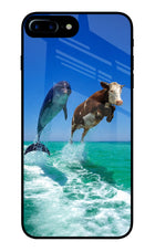 Dolphin vs Cow iPhone 8 Plus Glass Case