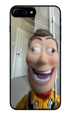 Side Eye Woody iPhone 8 Plus Glass Case