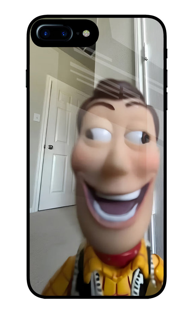 Side Eye Woody iPhone 8 Plus Glass Case