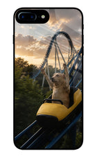 Rollercoaster Dog iPhone 8 Plus Glass Case