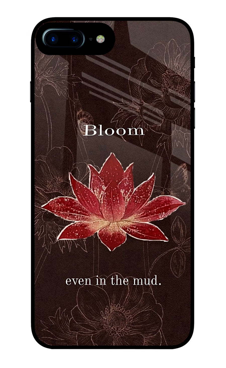 Bloom iPhone 8 Plus Back Cover, Glass case