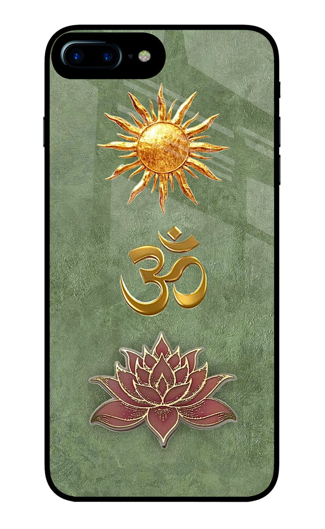Om & Lotus iPhone 8 Plus Glass Case