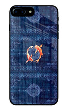 Koi Blue iPhone 8 Plus Glass Case