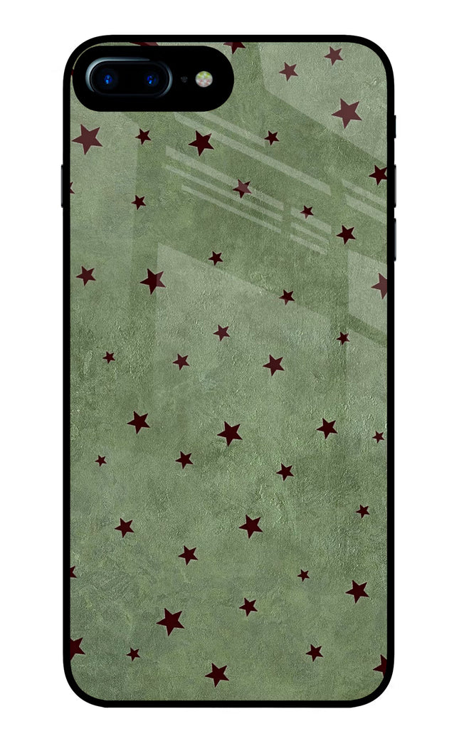 Green Stars iPhone 8 Plus Glass Case